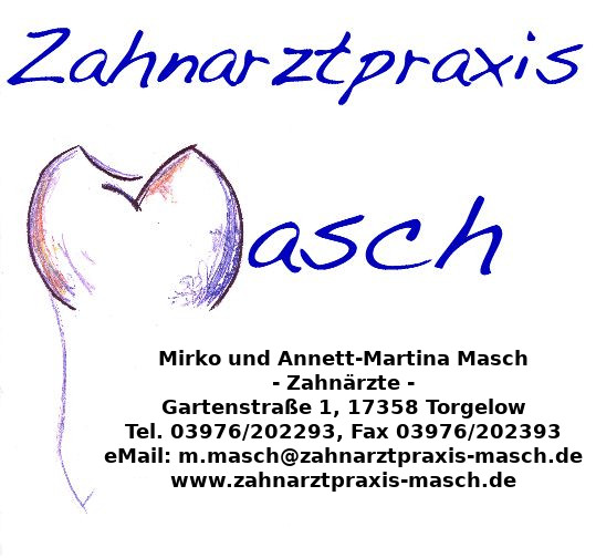 Internetseite der Zahnarztpraxis Masch in Torgelow